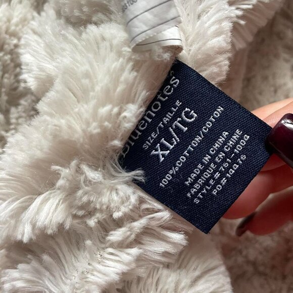 2000s Navy Blue Faux-Fur Hood Jacket - Picture 3 of 8